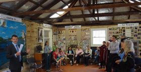 Mike Baird, MP, at the opening of Building 20