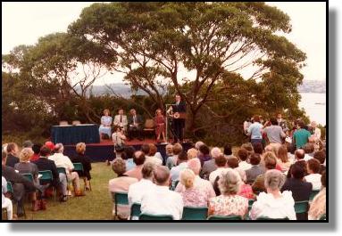 Hand-over ceremony of the Quarantine Station in 1984